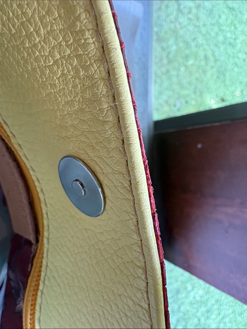 Cecchi E Cecchi Italy Woven Leather Tote Handbag Burgundy Made in Italy - Picture 7 of 11
